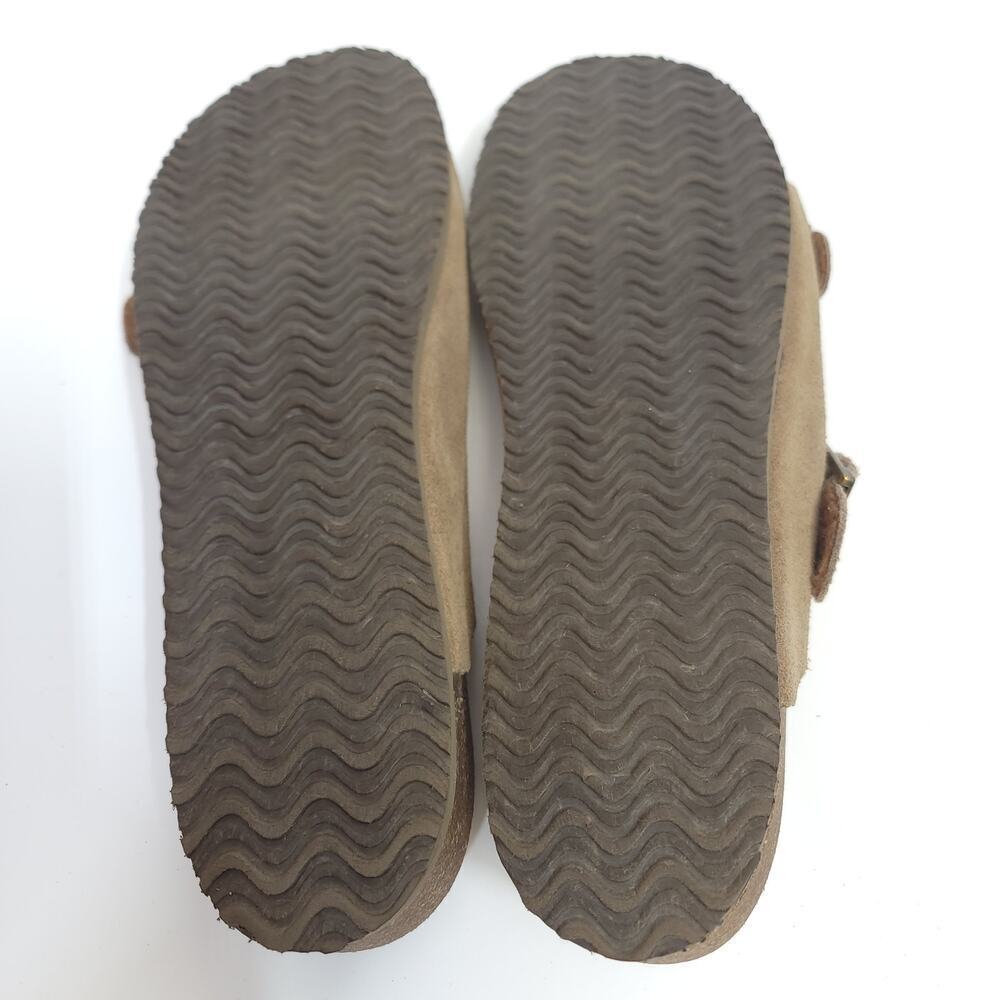 Eastland Mens Sandals Size 12 D Leather Cambridge Buckle Cork Tan Slide​​ - Picture 12 of 12